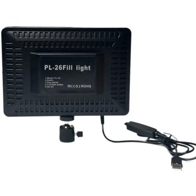 Студійна світлодіодна LED лампа RIAS PL-26 23х16см USB