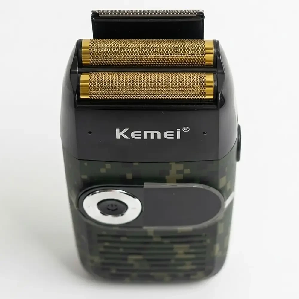 Електрична бездротова бритва для чоловіків, USB-C, Kemei KM-2027, Піксель / Чоловіча акумуляторна електробритва / Шейвер