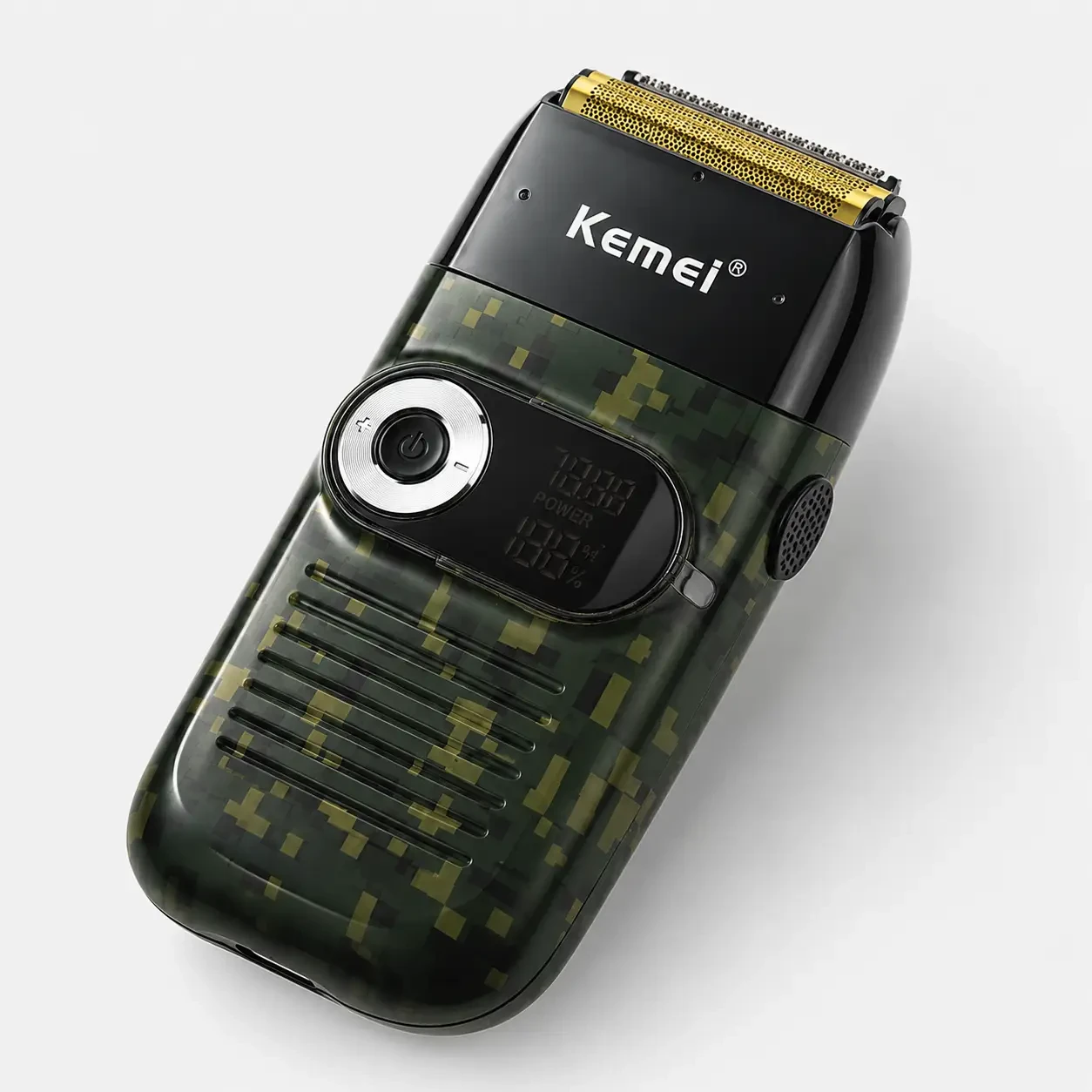 Електрична бездротова бритва для чоловіків, USB-C, Kemei KM-2027, Піксель / Чоловіча акумуляторна електробритва / Шейвер