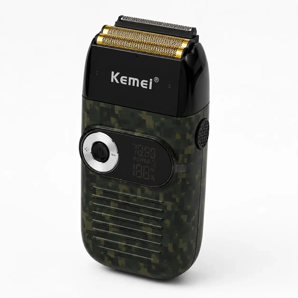 Електрична бездротова бритва для чоловіків, USB-C, Kemei KM-2027, Піксель / Чоловіча акумуляторна електробритва / Шейвер