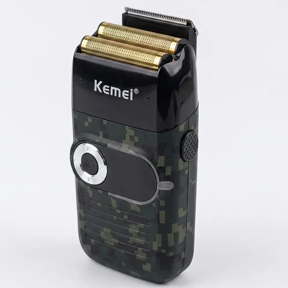 Електрична бездротова бритва для чоловіків, USB-C, Kemei KM-2027, Піксель / Чоловіча акумуляторна електробритва / Шейвер