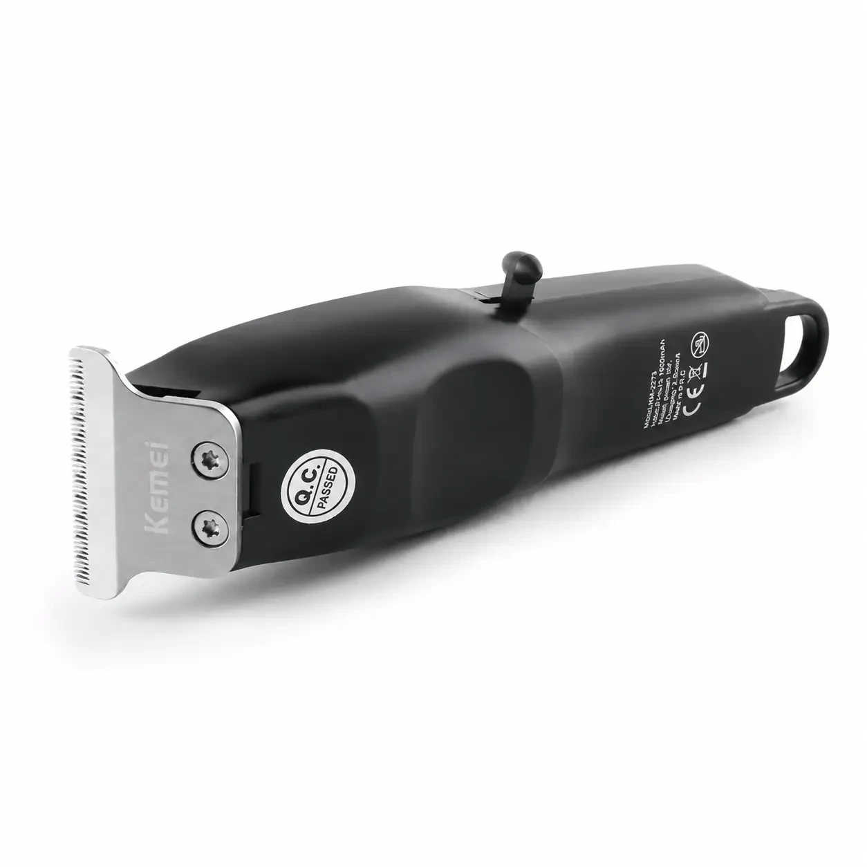 Машинка для стрижки, 3 насадки, USB-C, Kemei KM-2273, Чорний / Акумуляторна машинка для стрижки волосся / Бездротовий тример