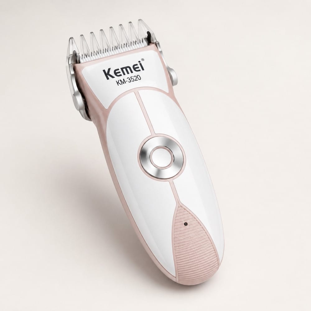 Дитяча машинка для стриження, від USB, Kemei 3520, Сіра/Місячий тример для волосся/Набір для стриження