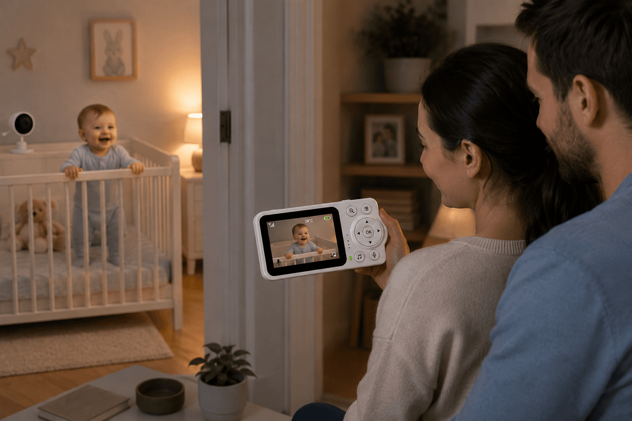 Відеоняня C3 з LCD-дисплеєм 2,8дюйма/Відеоняня з нічним баченням і двостороннім зв’язком