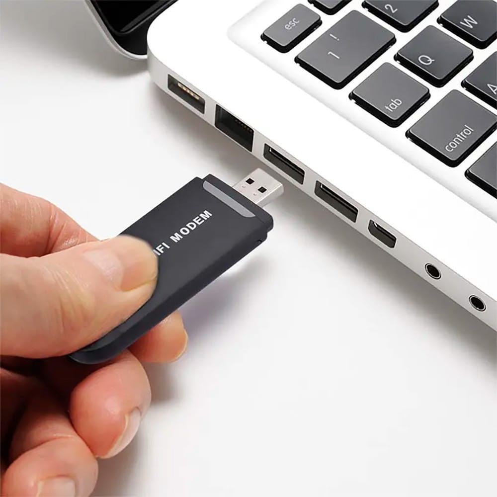 4G USB-модем, 150 Мбіт, Чорний/с, радіус 15 м/ Мобільний модем 4G/WiFi модем портативний