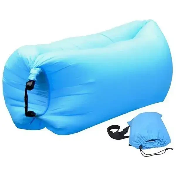 Надувний диван-шезлонг ламзак Supretto Air Sofa 1,90 м, до 100 кг, без насоса, синій