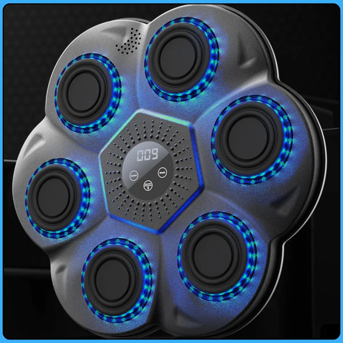 Настінний боксерський тренажер з LED-підсвіткою, LY-1083 Bluetooth-колонкою та режимами тренування