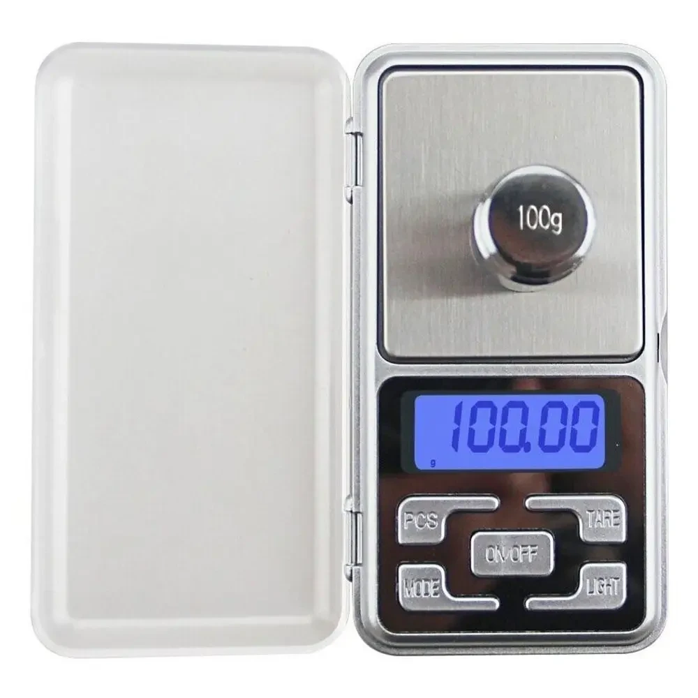 Ювелірні ваги до 100г ( 120x62x20 мм) Pocket Scale QCP100, Сірі / Електронні міні ваги / Кишенькові ваги