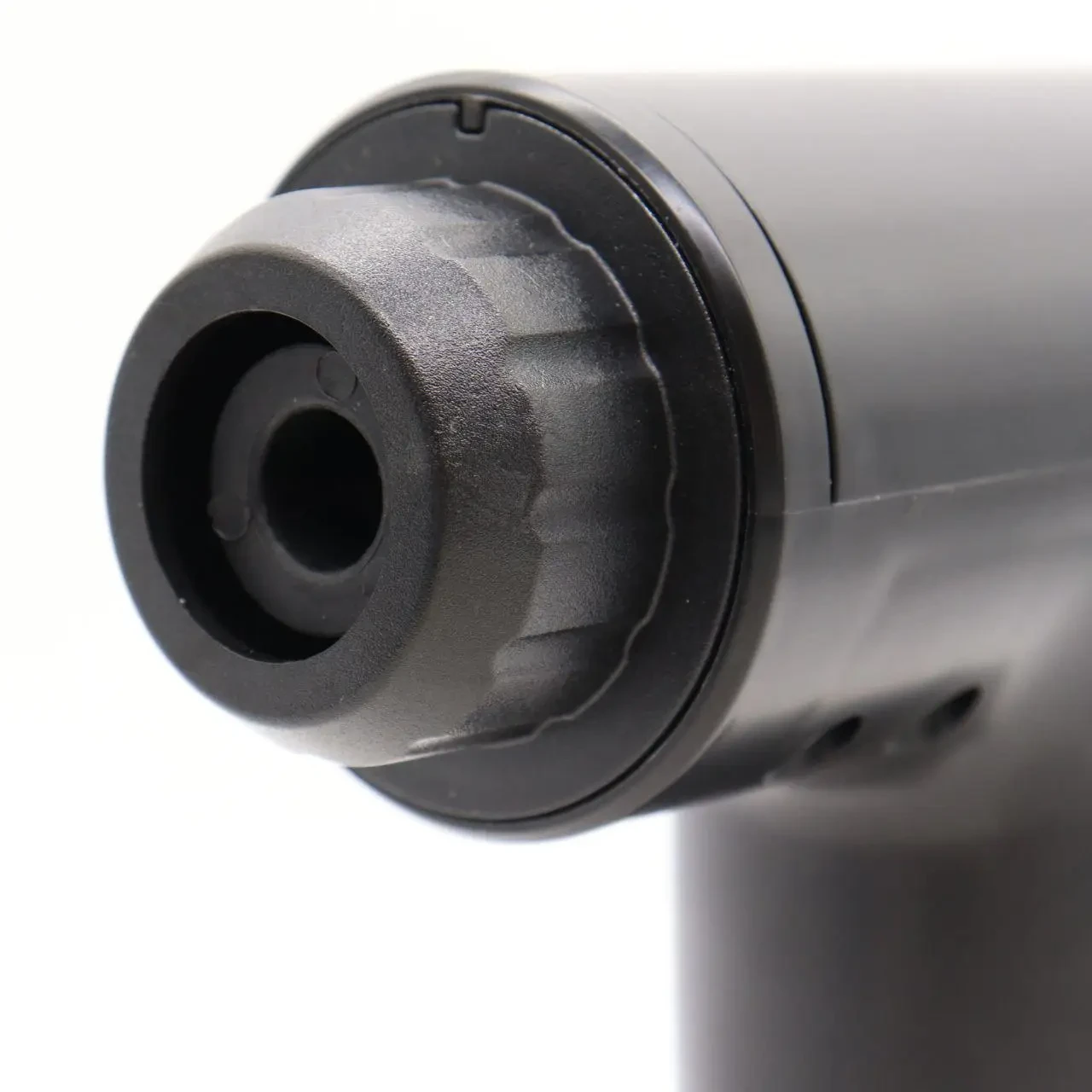 Портативний масажер для тіла та 4 насадки, від USB, Fascial Gun KH-320, Чорний/Річний м’язовий вібромасажер