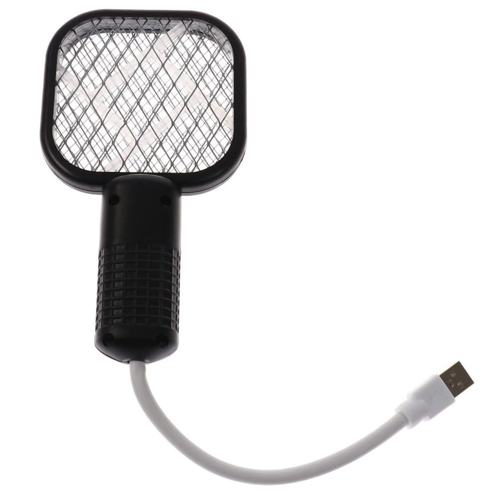 Електричний знищувач комах від USB, Чорний/ Лампа від комарів/Ловчина для комарів/Електрична мухобійка