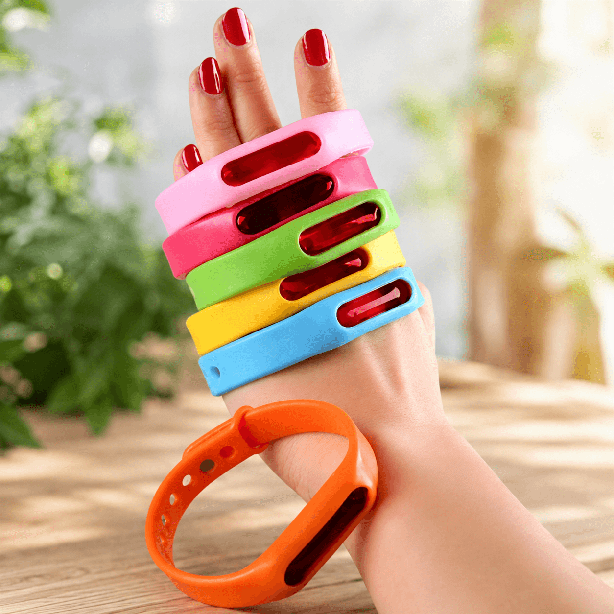 Силіконовий браслет від комарів, капсула, MOSQUITO BRACELET, колір мікс/Сіліконовий антимоскітний браслет
