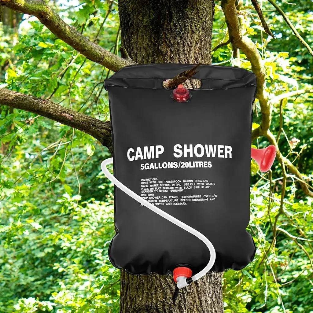 Душ туристичний 20л, Easy Camp Solar Shower, Чорний / Душ для дачі / Похідний душ / Переносний літній душ