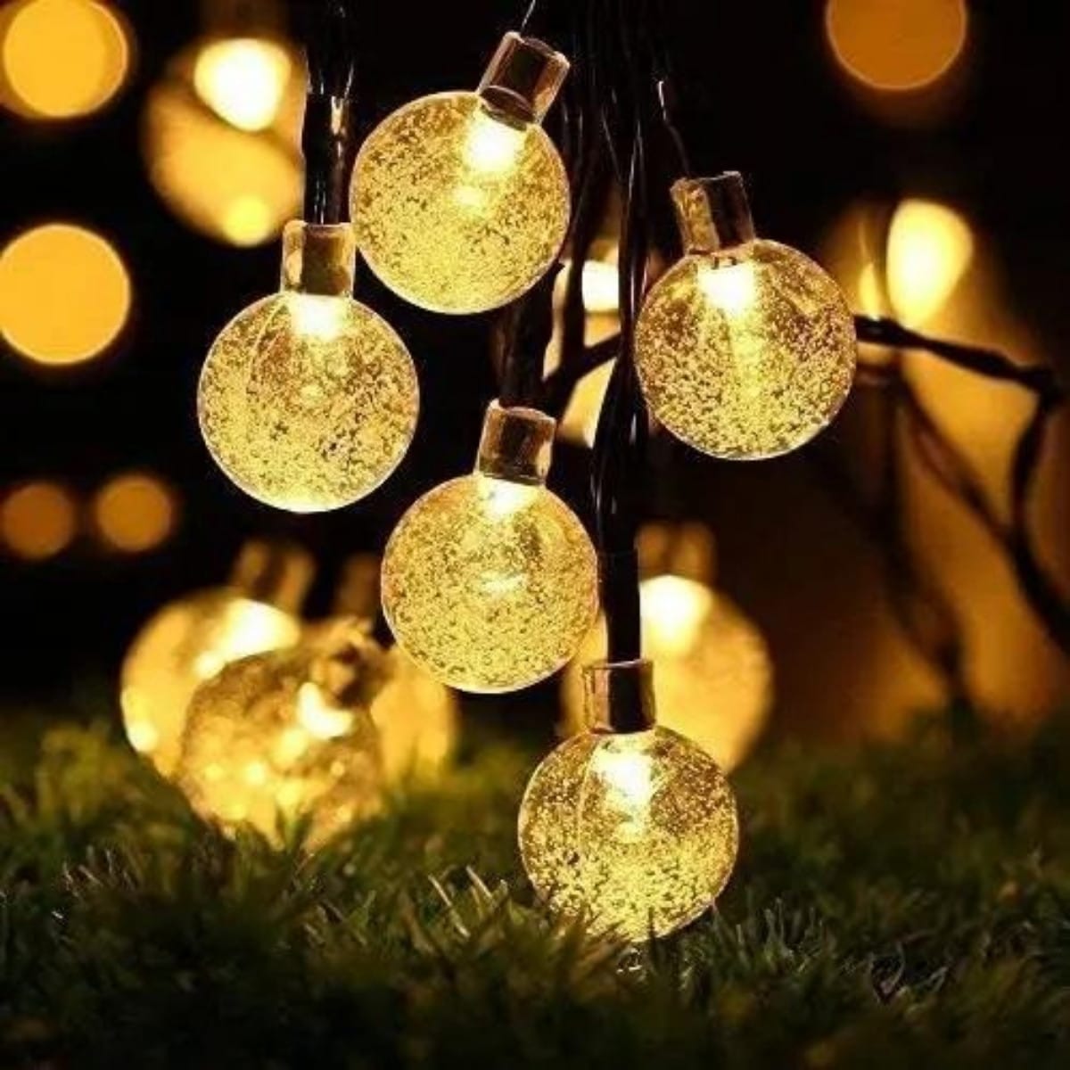 Вулична гірлянда від мережі 20 Led, 5 м, Білий/LED гірлянда кульки на дерево/Гірлянда світлодіодна