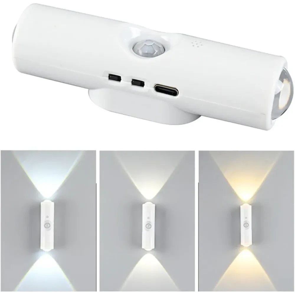 Настінна LED-лампа NS-02 • Декоративний RGB-світильник NS-02 з датчиком руху для інтер’єрного підсвічування