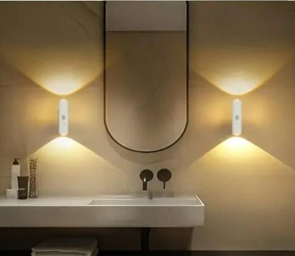 Настінна LED-лампа NS-02 • Декоративний RGB-світильник NS-02 з датчиком руху для інтер’єрного підсвічування