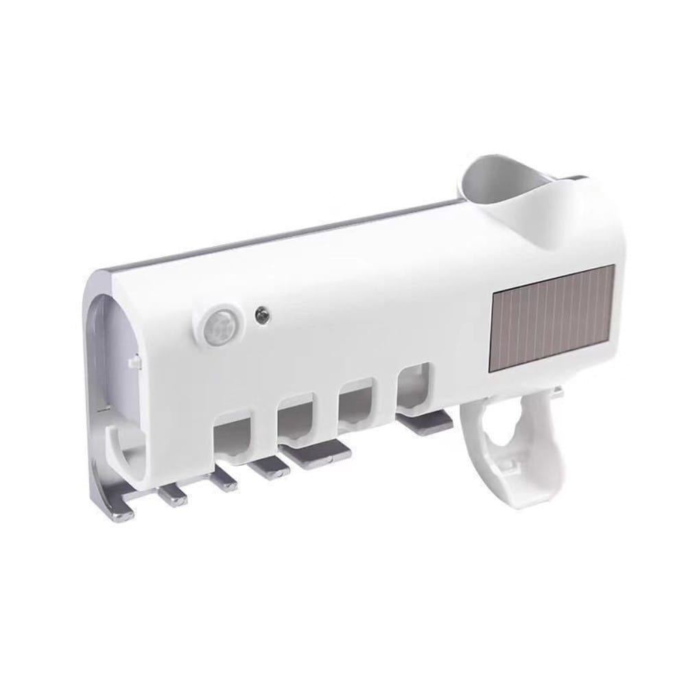 Тримач зубних щіток Brush Sterilizer, Білий/Діспенсер для зубної пасти/Уф стерилізатор
