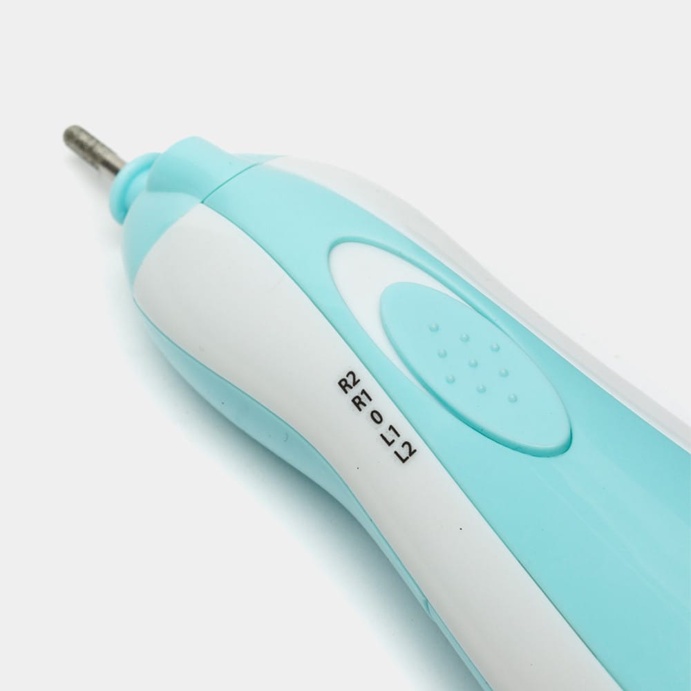 Дитячий тример для нігтів + 6 насадок NAIL TRIMMER XL-667, Блакитний/Акумуляторна