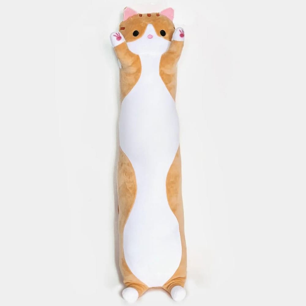 М’яка іграшка Кіт Батон 90 см, DOLL 1498-50, Коричневий/Плюшева іграшка обіймашка/Місяча іграшка довгий кіт