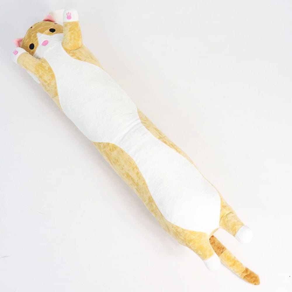 М’яка іграшка Кіт Батон 90 см, DOLL 1498-50, Коричневий/Плюшева іграшка обіймашка/Місяча іграшка довгий кіт