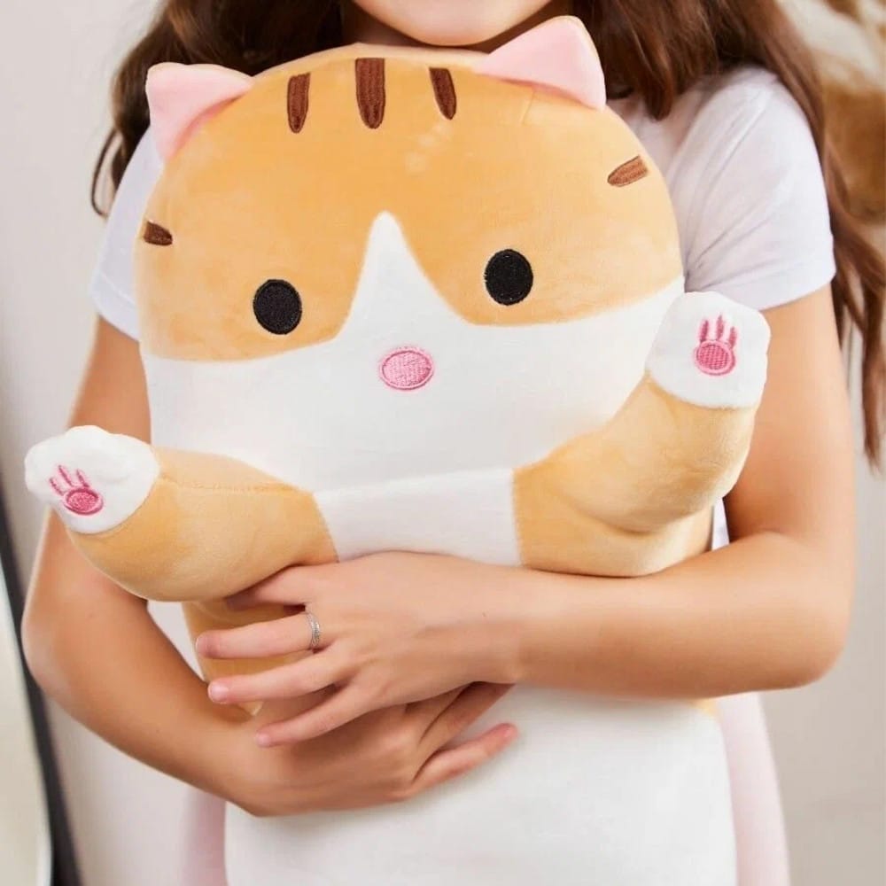 М’яка іграшка Кіт Батон 90 см, DOLL 1498-50, Коричневий/Плюшева іграшка обіймашка/Місяча іграшка довгий кіт