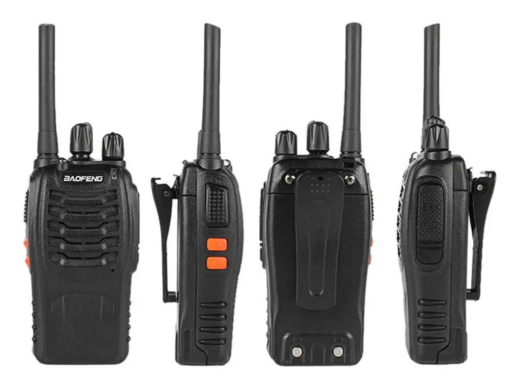Комплект з двох рацій Baofeng BF-888S на 16 каналів до 5 км, радіостанція на 2 дводіапазонні рації на 1500 мАг з вбудованим FM