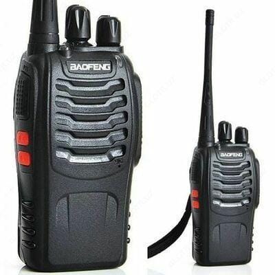 Комплект з двох рацій Baofeng BF-888S на 16 каналів до 5 км, радіостанція на 2 дводіапазонні рації на 1500 мАг з вбудованим FM