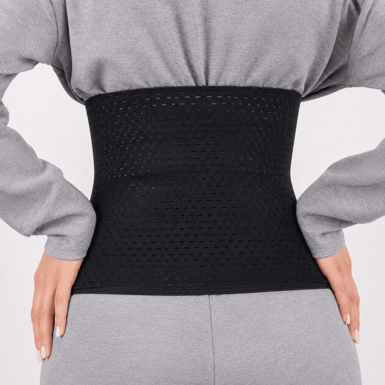 Коригувальний корсет для талії WAIST BAND XL чорний стягувальний пояс із металевими ребрами