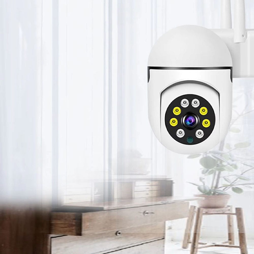 Вулична WIFI-камера 2мп, V380PRO, A1-Wi-Wi-Fi, Біла/Камера відеоспостереження/IP камера/ Камера з передаванням на телефон