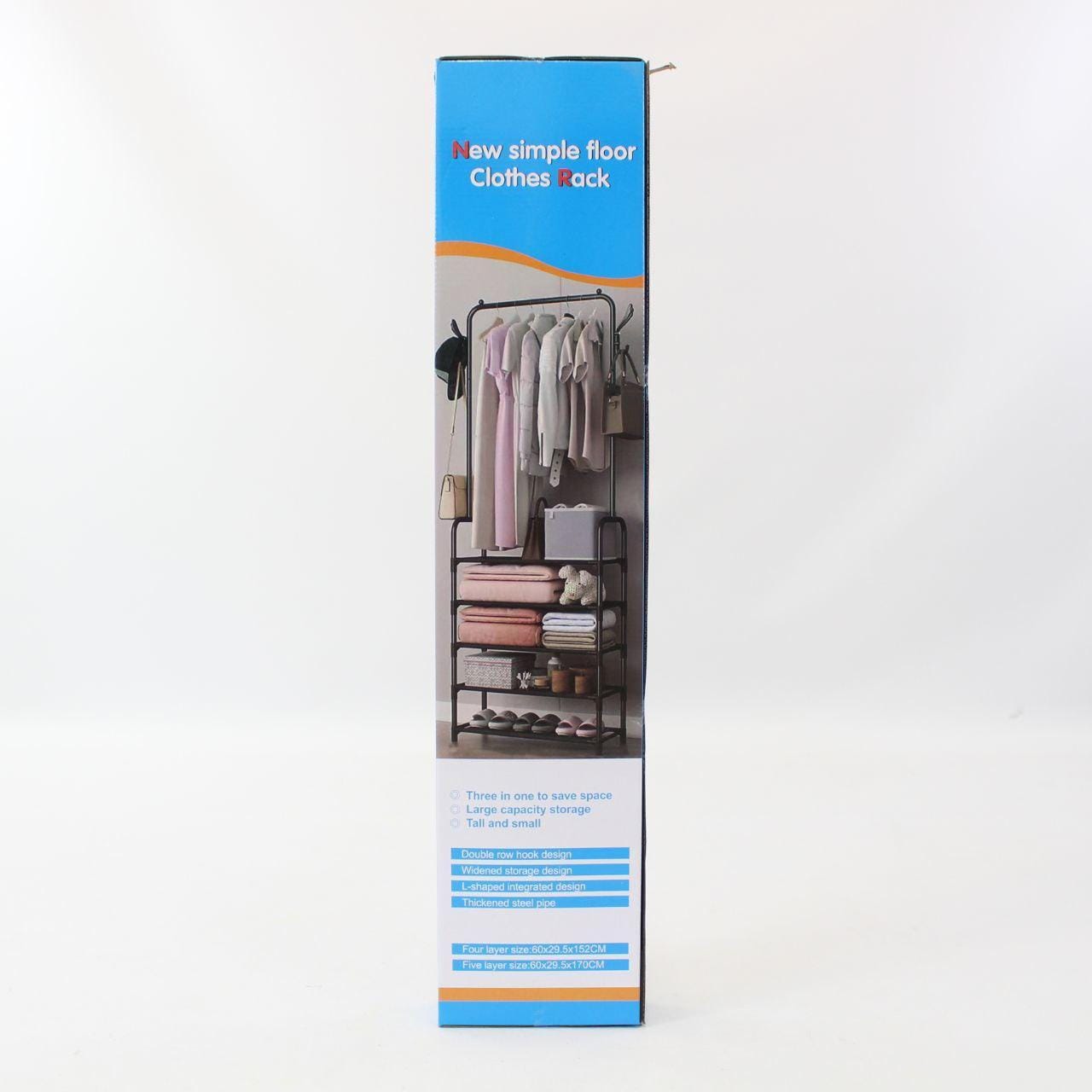 Підлогова вішалка для одягу 178х60х26 см, Clothes Rack Up, Чорний/стойка-вішка в передпокій/стійка для одягу