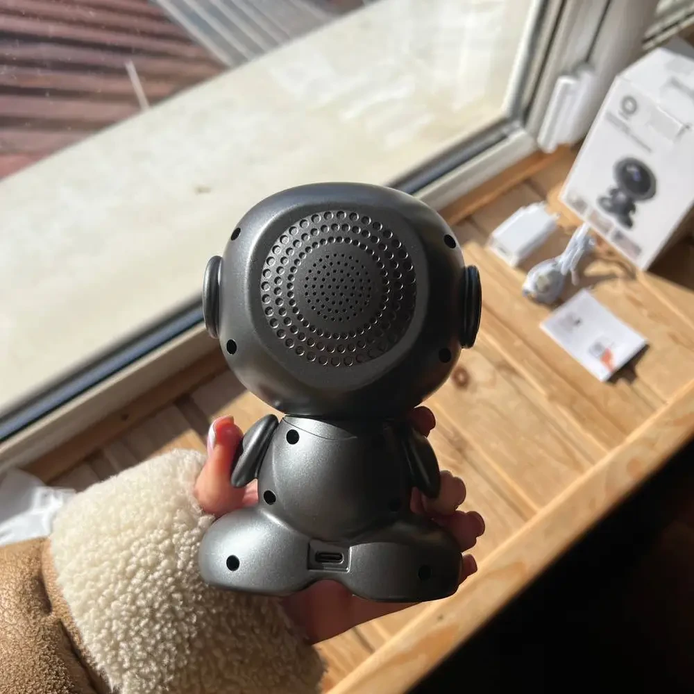 Поворотна відеокамера від USB 360° Q1, Чорна / Цифрова відеоняня з мікрофоном / Дротова камера спостереження для дітей та тварин