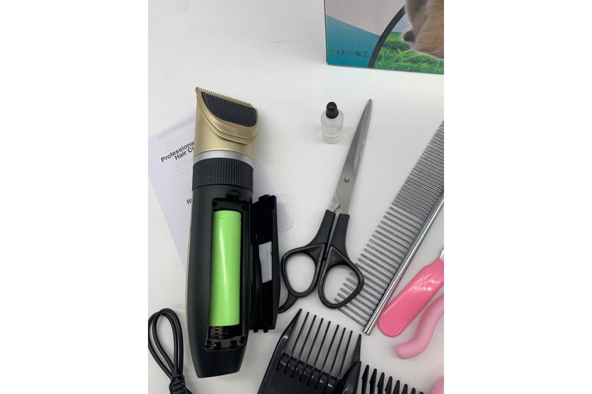 Машинка для стриження собак і кішок Pet Grooming Hair Clipper Kit тример для собак, набір для грумінгу