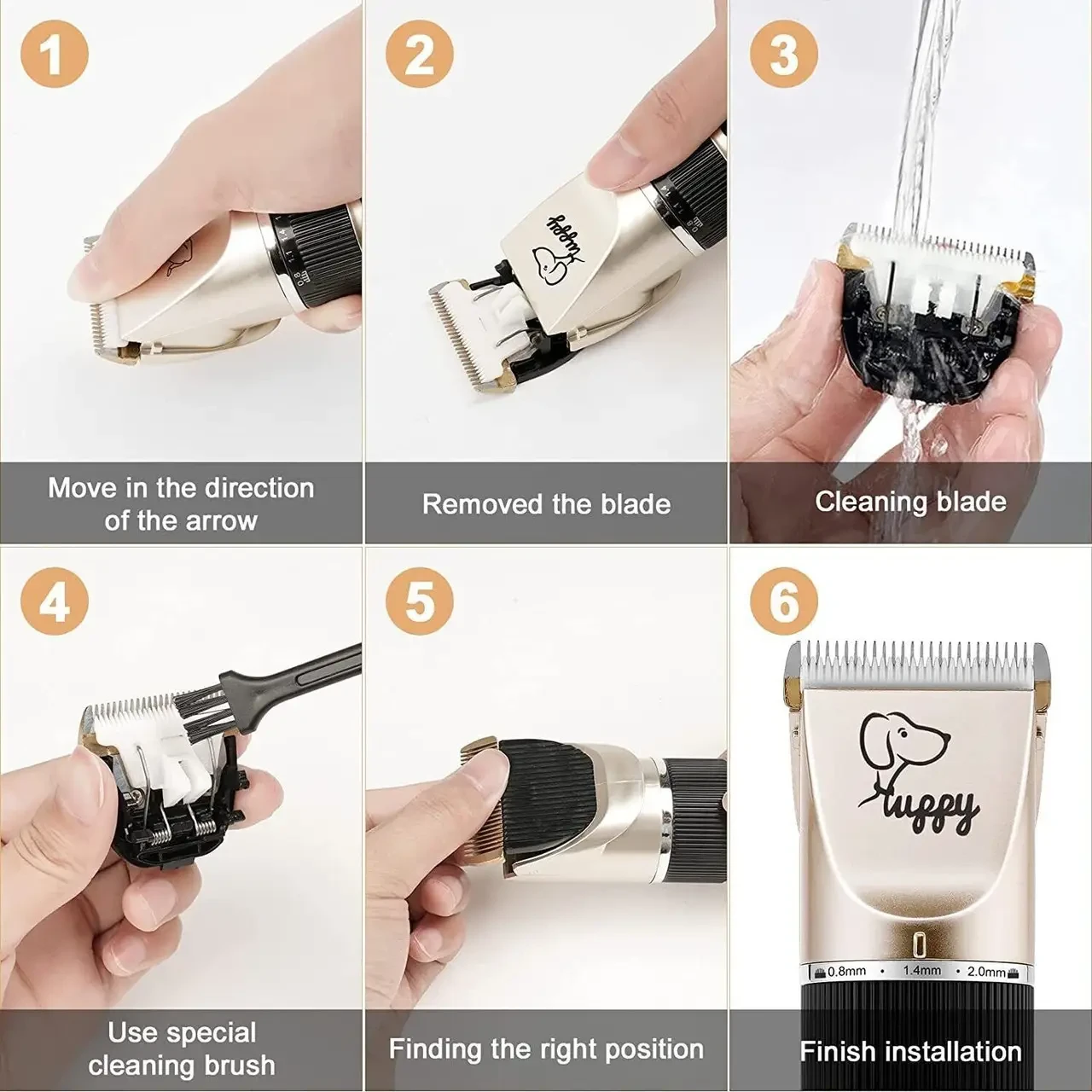 Машинка для стриження собак і кішок Pet Grooming Hair Clipper Kit тример для собак, набір для грумінгу