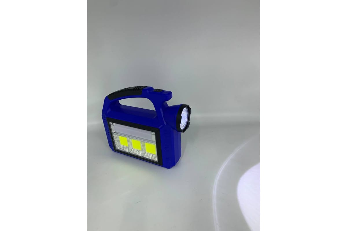Ручний ліхтар із сонячною батареєю 5Вт, PowerBank, USB, DIZ-2209-3