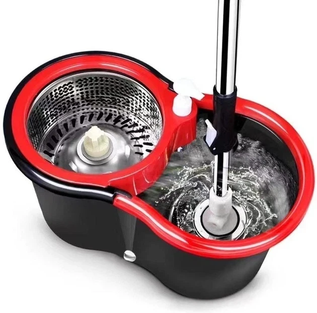 Комплект швабра з турборежимом і відром Spin Mop 360 10 л набір для прибирання та миття підлоги